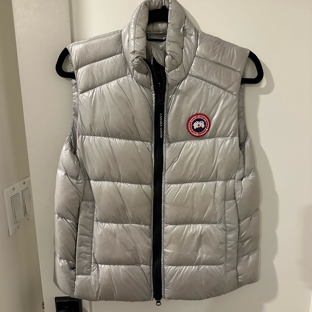 Canada Goose Metallic Gray Puffer Vest